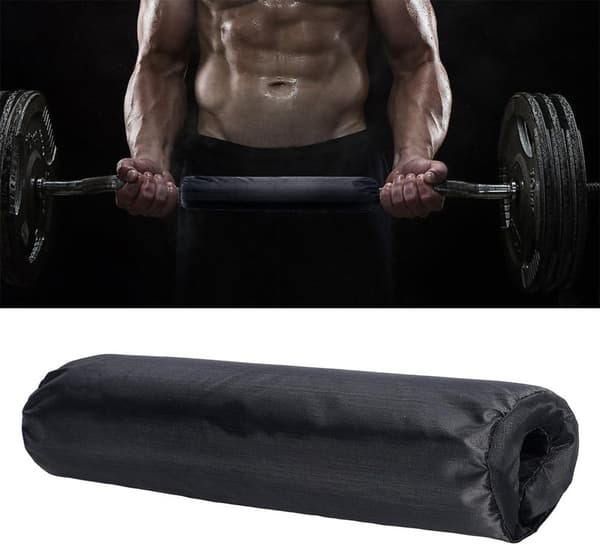 2pcs Black Sponge Barbell Pad Squat Neck and Shoulder Protection Cushion