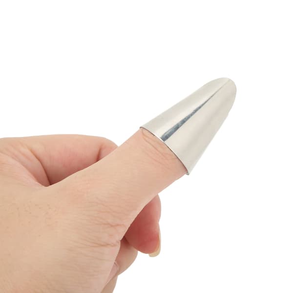 Stainless Steel Finger Guard, Adjustable Cutting Finger Protector, Rustproof, Kitchen Safety