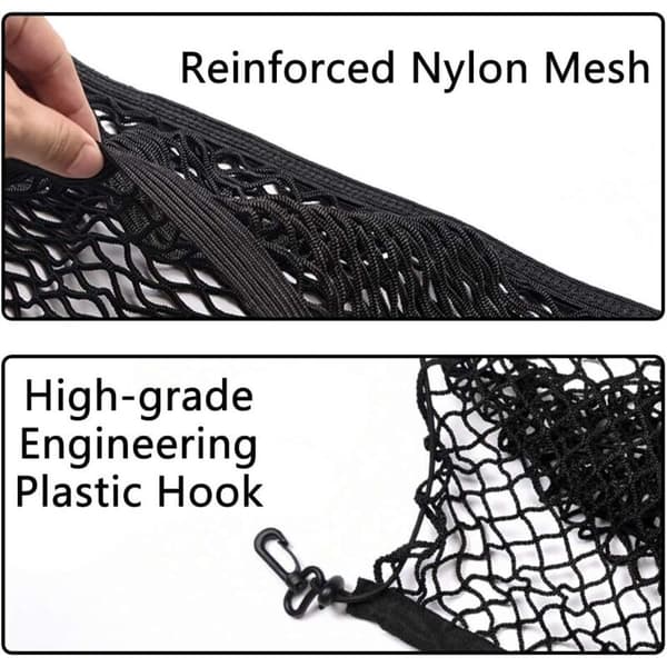 Universal Car Storage Net, Trunk Storage Net, Car Trunk Net, Car Accessory Net, Child Trunk Net, for SUVs, Trucks, Black (70x120cm)