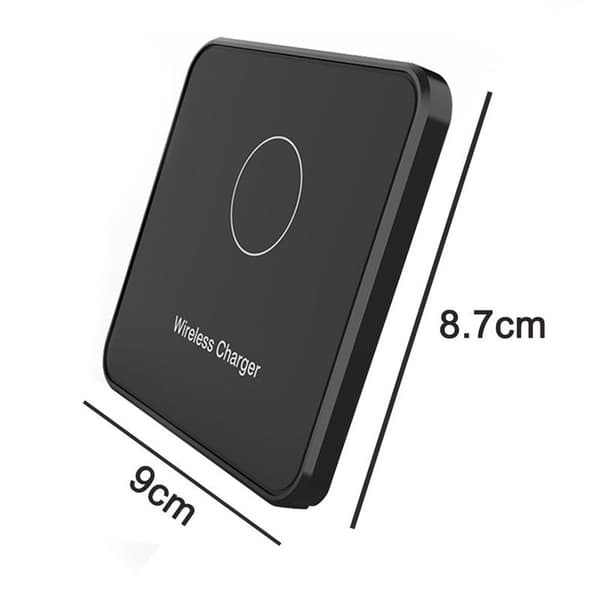 Mobiltelefon induktiv ladestation trådløs ladestation til iPhone sort