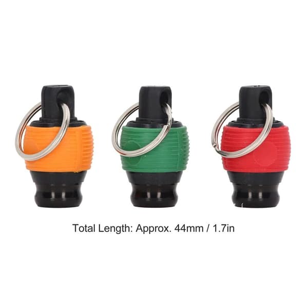 3PCS 1/4 inch Hex Handle Aluminum Alloy Screwdriver Bit Holder Keychain Extension Rod Drill Screw Adapter