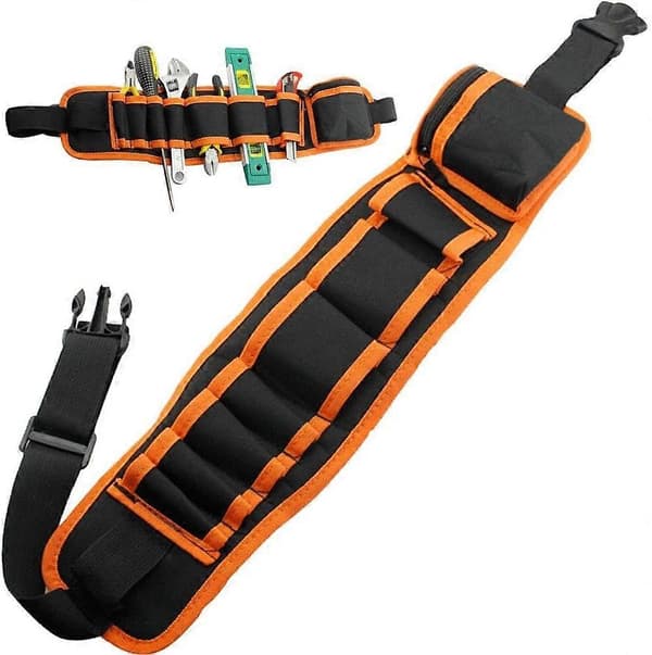 Canvas Tool Bag, Electrician, Waterproof Tool Bag, Belt Bag for Garden Tools and Home Improvement Tools