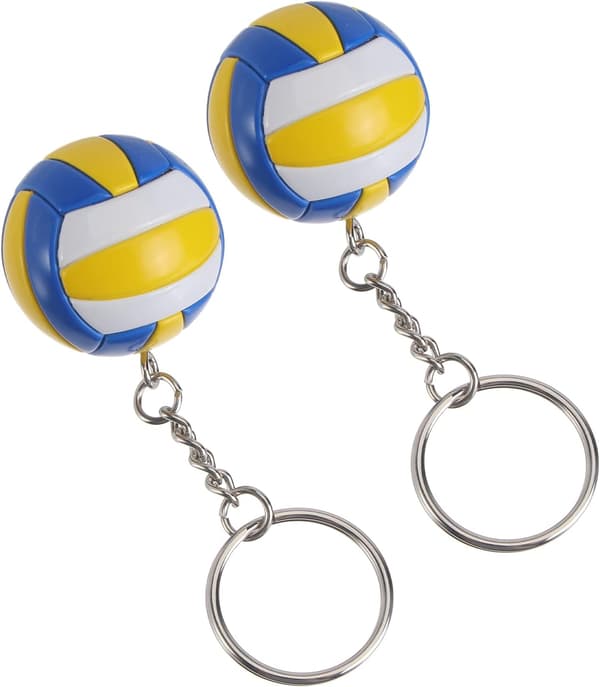 2 st Volleyboll Charm Nyckelring Unika Väskhänge