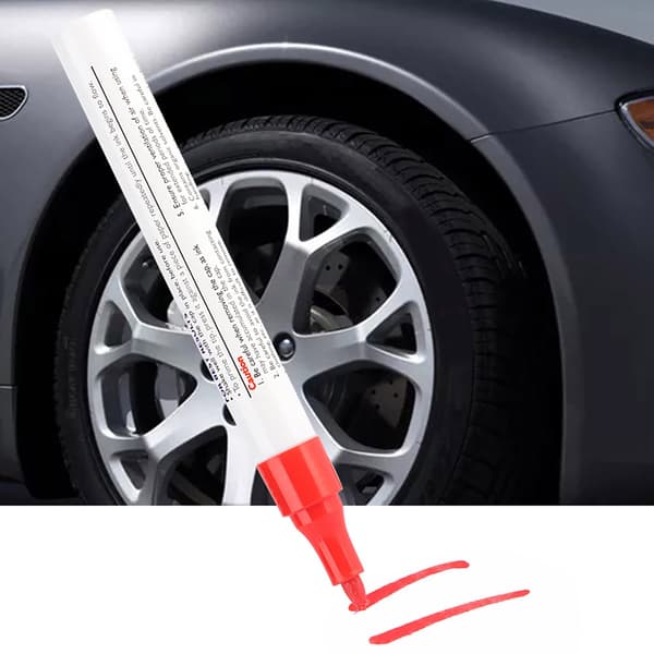 1 pc Waterproof Professional Car Pen Tire Paint Pen Marking Pens (red)