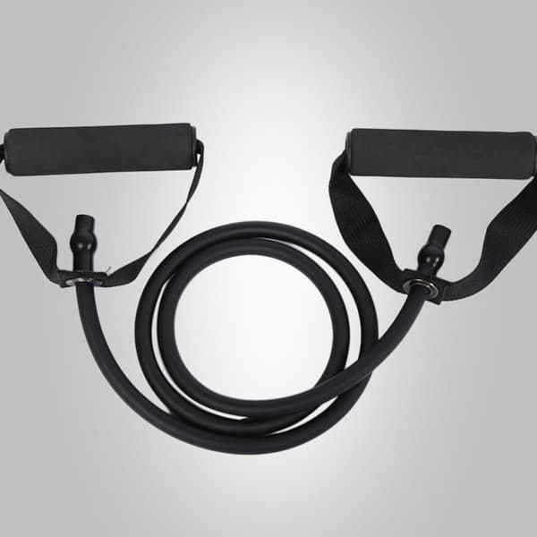 30Lb Black Resistance Bands with Handles - Elastic Full Body Workout Exercise