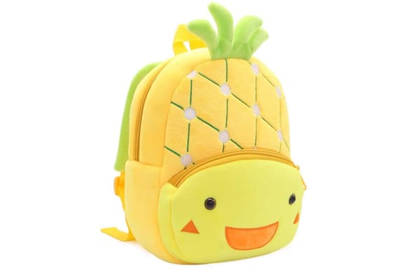 Söpö keltainen ananas-koulureppu lapsille