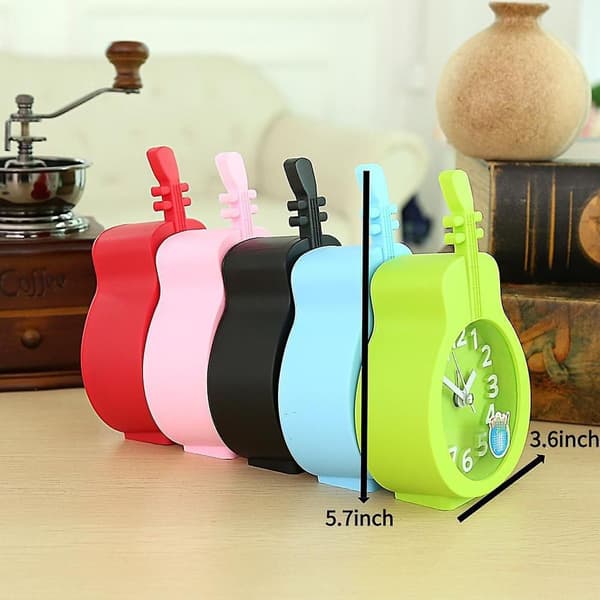 Guitar Alarm Clock - Bedroom Alarm Clock, Home Decor Desk Clock