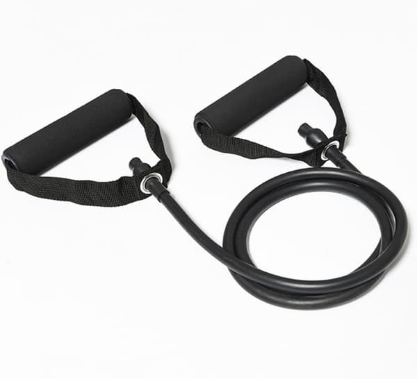 30Lb Black Resistance Bands with Handles - Elastic Full Body Workout Exercise