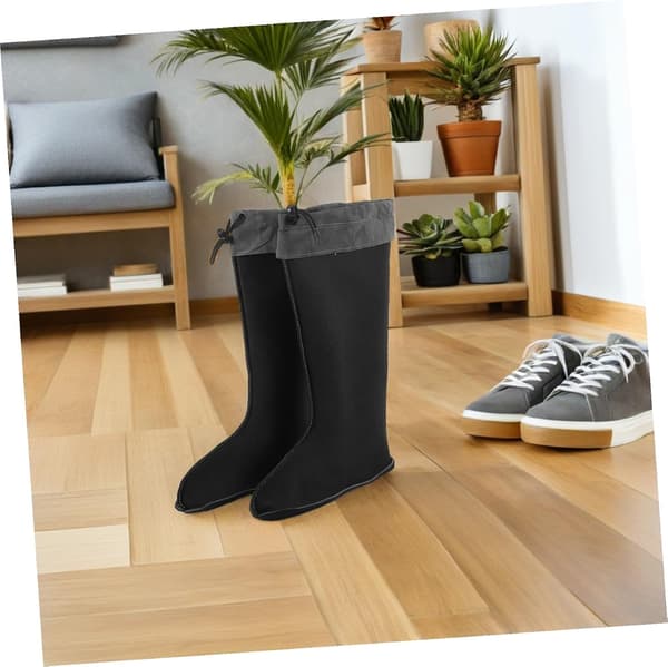 Men's Insulated Winter Boot Liners with Adjustable Cuff, Thick Warm Rain Boot Socks