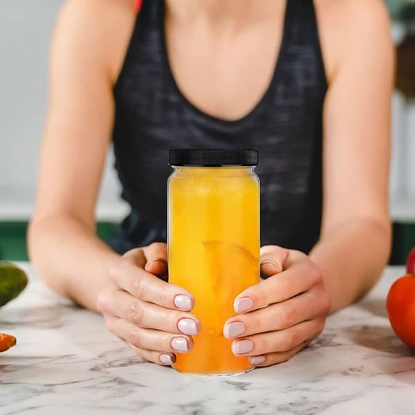 500 ml glasflaske til juice, rejseglasflaske