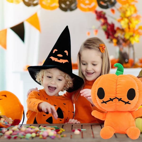 Halloween söt pumpa plyschleksak tecknad fylld fluffig KLB