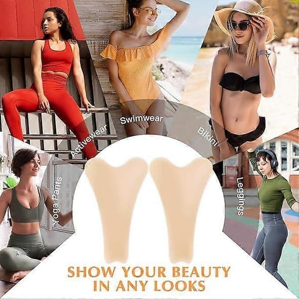 [RM]Camel Toe Concealer til kvinder, Y-formet silikone Camel Toe Concealer til badedragt, sømløse undertøjsindlæg beskyttelse til svømning 1 sæt