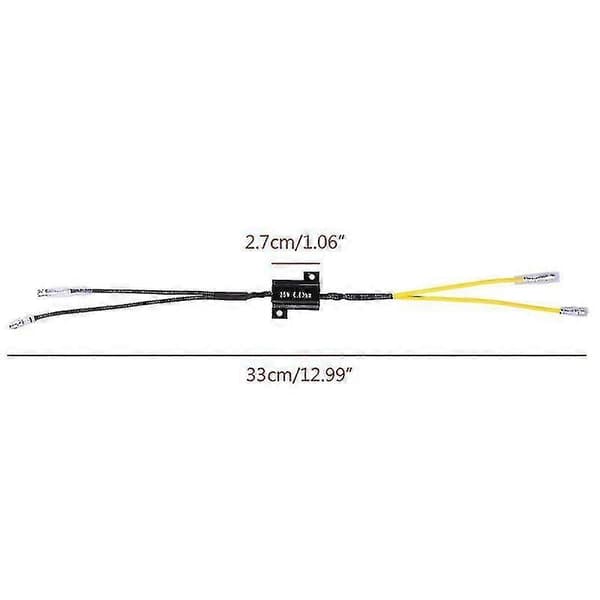1 Pair Moto Resistance Power Resistor Load Decoder Resistor For Led Mini Turn Signal Blinker Light Repair Parts 25w 6.8ohm