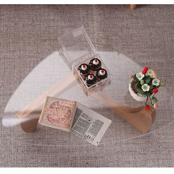 1:6 Miniature Coffee Table Side Table Tea Table Cake Dessert Furniture Kitchen Model Life Scene Toy A