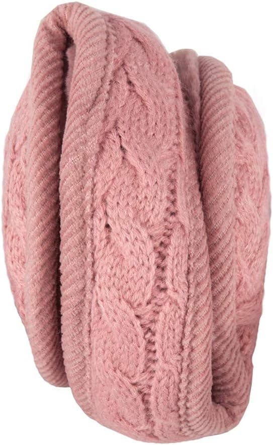 Unisex Varma Stickade Öronmuffar Dam K cashmere Vinter Enfärgad - Rosa