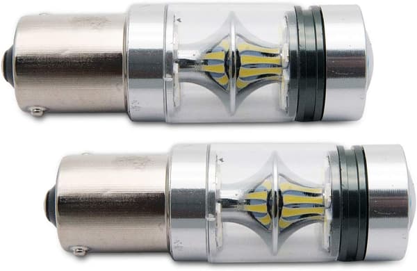 Bilbremselys, 2 stk 12V 100W LED-baklys/blinklys, Xenon-hvitt lys