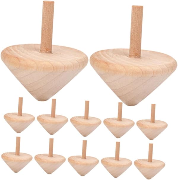 15 stk tre DIY malbare gyroskoper for robuste håndlagde snurrer