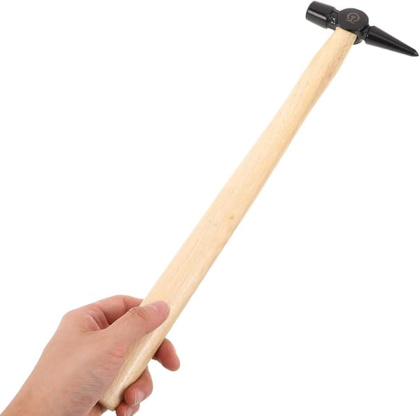 Pointed Railway Hammer 40 cm with Wooden Handle Electrician's Hammer