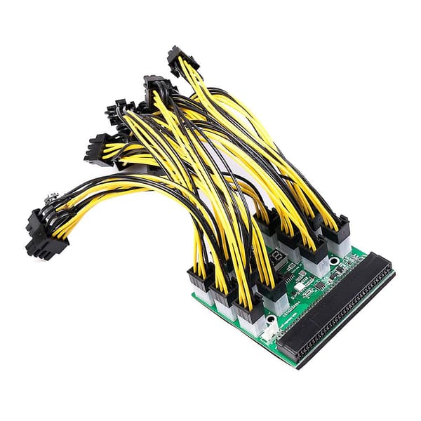 GPU Breakout Board + 12 st 6-pin till 8-pin kabel 20cm/50cm