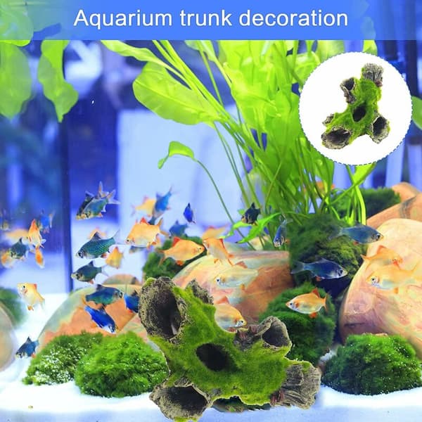 Middelaldersk harpiks akvarium ornament akvarium dekorasjon tilbehør Betta reptil slott ly