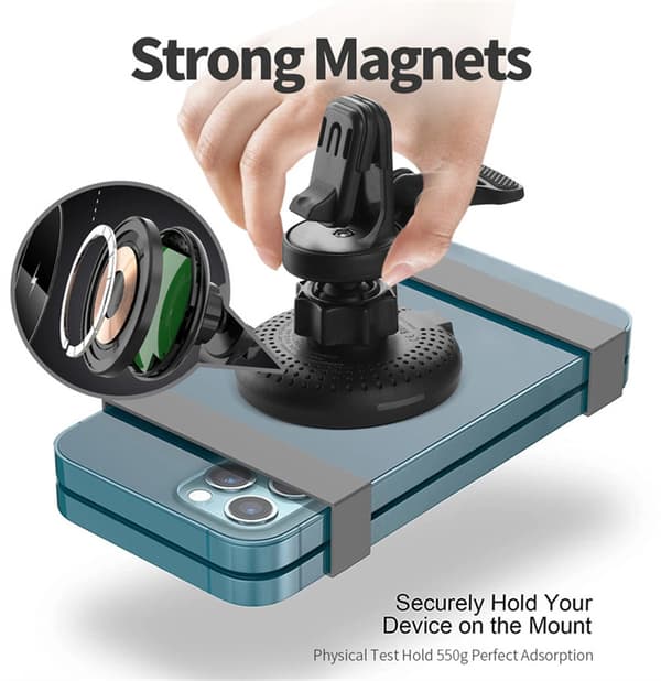 Magnetisk billader for Apple mobiltelefon trådløs lader iPhone 12/Mini/Pro/Pro MAX navigasjonsstativ