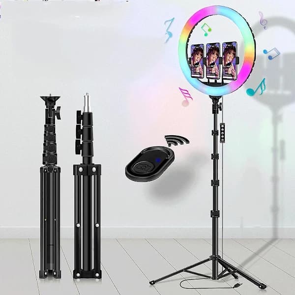 Ringlampa - RGB Ring Fill Light USB-driven Fill Light för Selfie Live-sändning