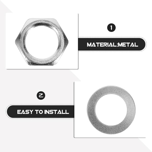 Metal Potentiometer Nuts and Washers for Electric Guitar, Upgrade Kit