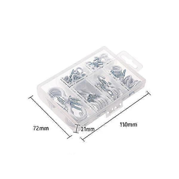 70-pack Cup Hooks Ceiling Hooks Screw Hooks Wall Hook Indoor and Outdoor Hanging Hook