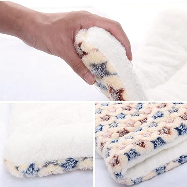 High-Quality Flannel Fleece Pet Soft and Warm Pet Bed KLB