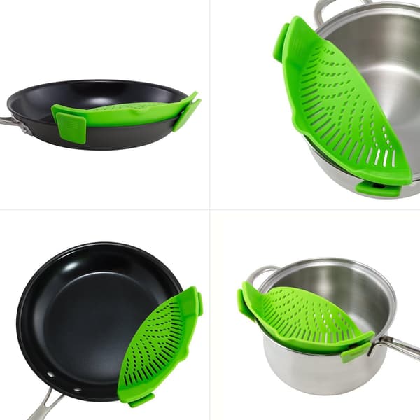 Snap-on Silikonsil för Alla Kastruller och Skålar för Spagetti