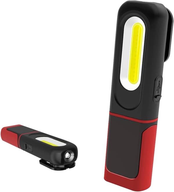Rechargeable LED Work Light, 2 in 1 Inspection Lamp with 360 Degree Rotation