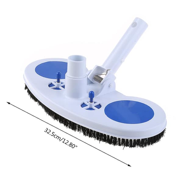 Pool Brush Vacuum Head for Cleaning Pool Tile Wall Above Ground