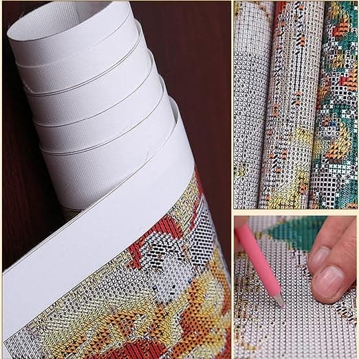 DIY 5D Diamantmaling Korsstingbroderi Diamantmaling