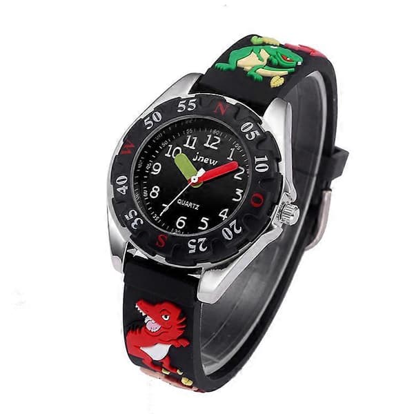 Unisex 3D Dinosaur Pattern Kids Watch with Silicone Strap - Fun and Durable! GS_tfrf