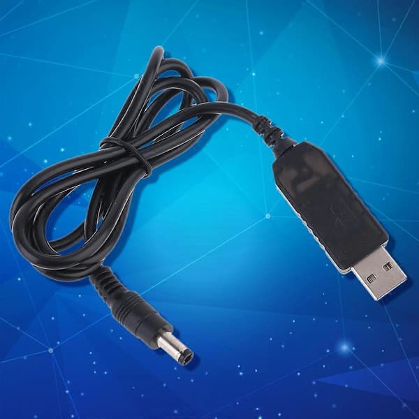 USB till DC 12V 1.5A Justerbar Spänning 5.5x2.1mm Strömkabel för WiFi-Router