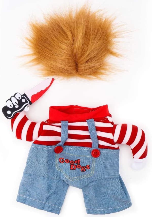 Fet docka hundkläder justerbar Halloween hund cosplay kostym Fu