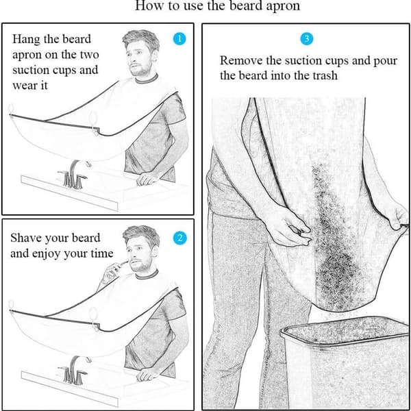 Apron A Men's Beard - Shaving Apron - Beard Recycling Hair -