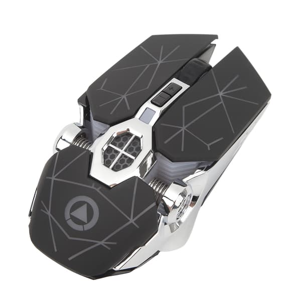 Wireless Mouse Rechargeable Ergonomic Flexible Scroll Wheel Gaming Mouse Portable Mouse Matte Black