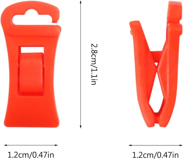 40-pack Sock Clips, Non-slip Sock Clips with Hook Suitable for Clotheslines, Secures and Hangs Socks in Washing Machine and Dryer