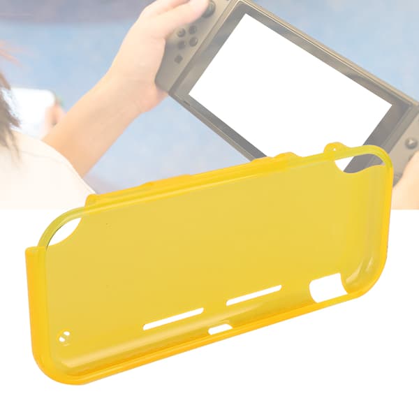 Mjukt TPU-skyddsfodral för spelkonsol, halkfria tillbehör för Switch Lite-konsol, gul