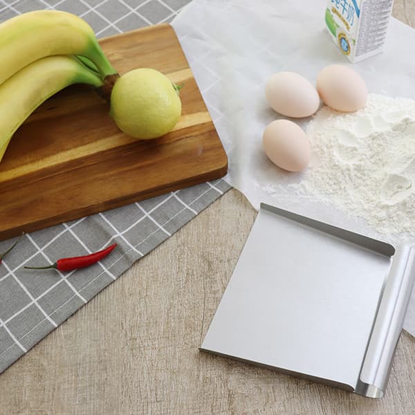 Vegetable Shovel, Versatile Kitchen Utensil, 15 cm, Dough Scraper, Stainless Steel Chef's Vegetable Taxi, Kitchen Spatula
