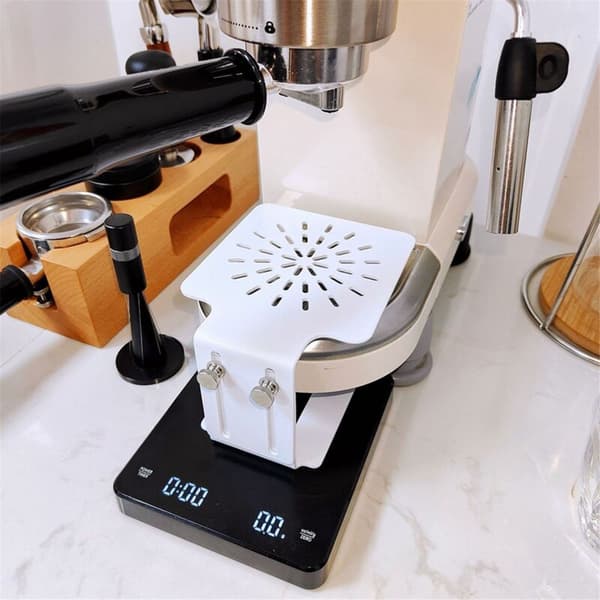 Coffee Scale Frame Height Adjustable Coffee Machine Scale Increased Weighing Waterproof Scale Protection Frame White