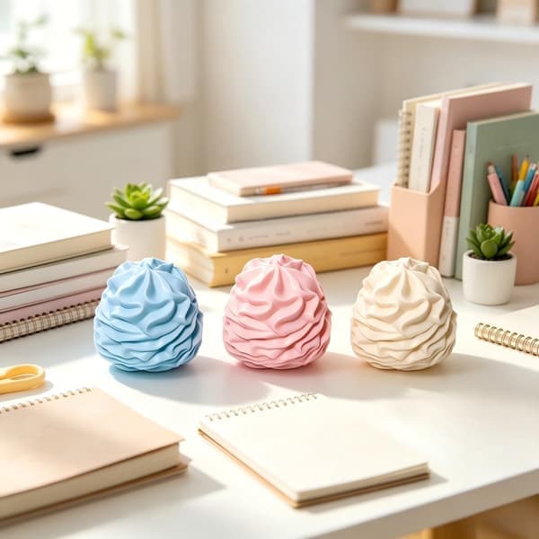 1 stk. Cream Roll Squishy Legetøj Langsomt Stigende Klemmelegetøj - Fløde | Voksen Aflastning Fidget Legetøj Sødt Skrivebord Sensorisk Squish Legetøj