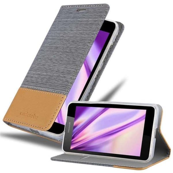 Beskyttelsesetui til Nokia Lumia 540 i LYSGRÅ BRUN Stødsikkert etui Grå