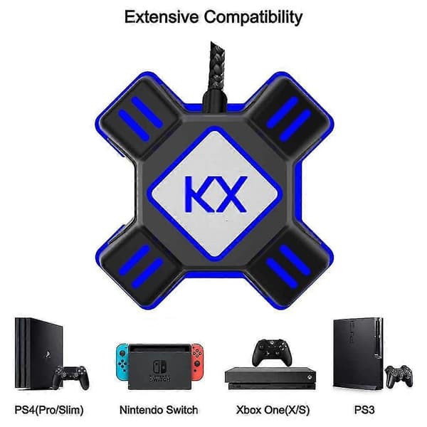 Näppäimistön ja hiiren muunnossovitin Switch Apex Xbox One Ps4 Kx Gamingille