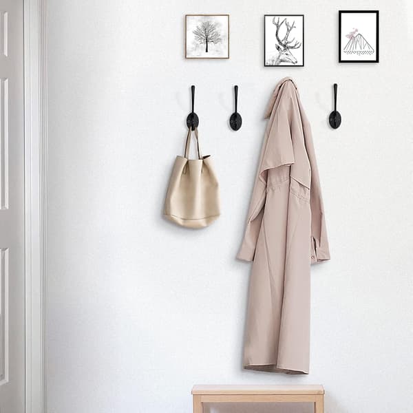 10 Stycken Retro Klädkrokar Väggmonterade Vintage Metall D