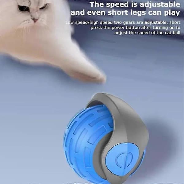 Speedy Tail 2.0 Interactive Cat Toy, Speedy Tail 2.0 Cat Toy, Automatic Moving Interactive Cat Toy [DB] Blue Blue