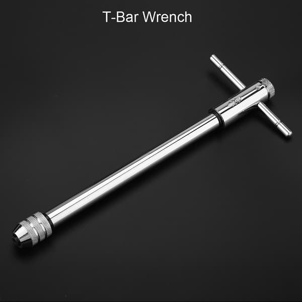 Adjustable T-Handle Ratchet Tap Wrench M3 M8 & M5 M12 for Threading and Tool Kit (M3 M8 Long)