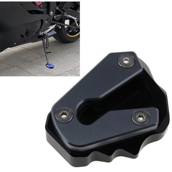 Motorcycle Side Stand Extension Plate, Enlarge Frame Foot, Fits YZF-R6 2020-2021, Titanium