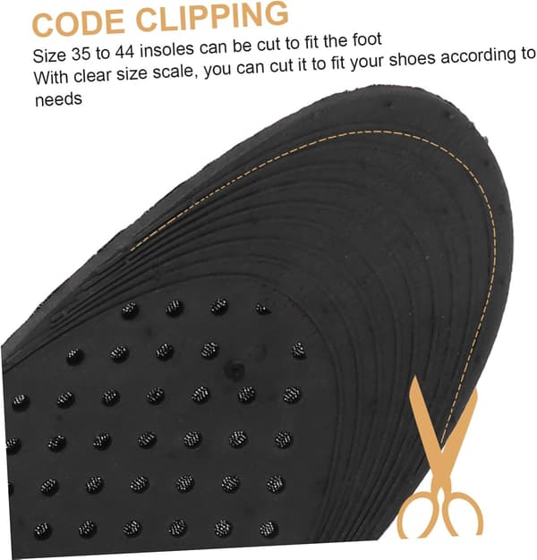 Removable Heel Lift Inserts 4cm Multi-Layer Insoles Shock Absorbing Height Increasing Pads